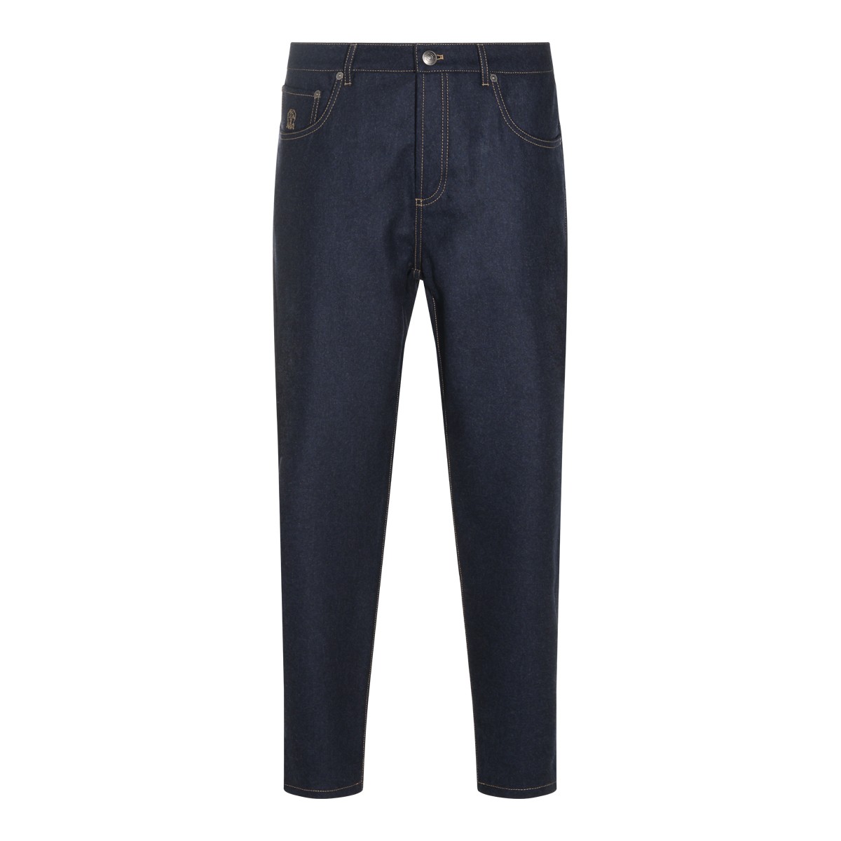 NAVY WOOL PANT