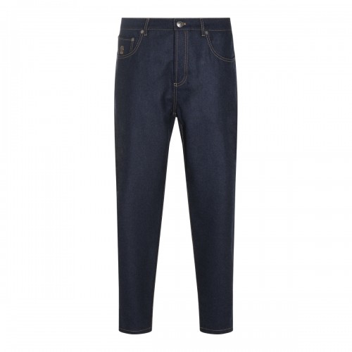 NAVY WOOL PANT