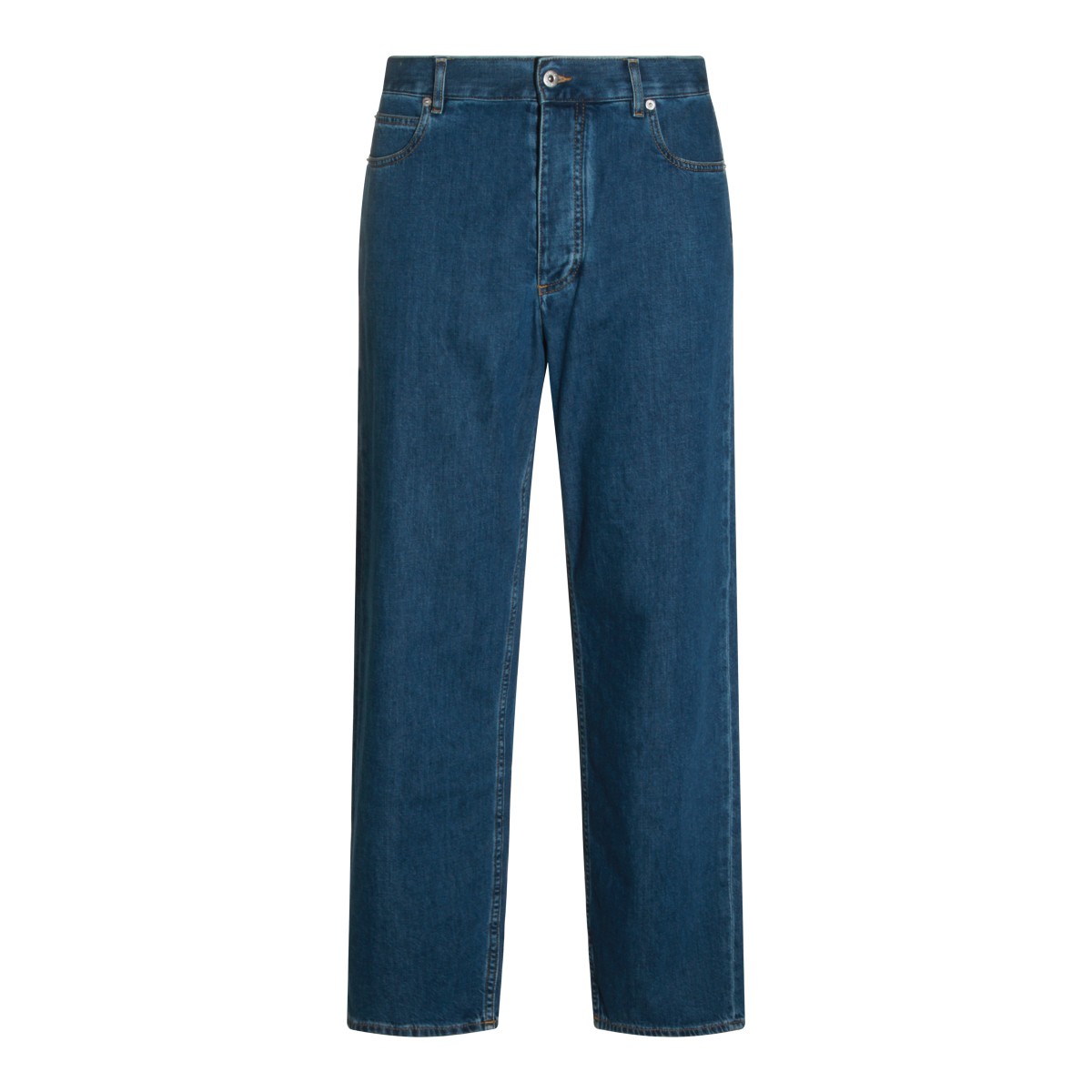 MID BLUE COTTON JEANS