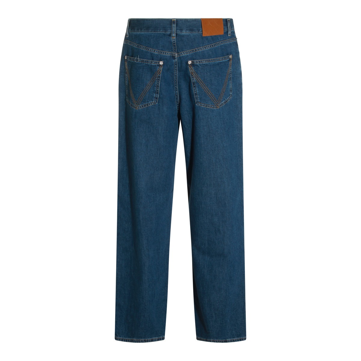 MID BLUE COTTON JEANS