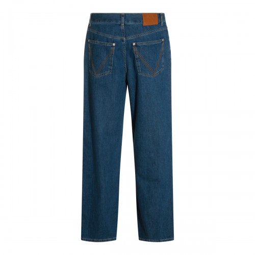MID BLUE COTTON JEANS