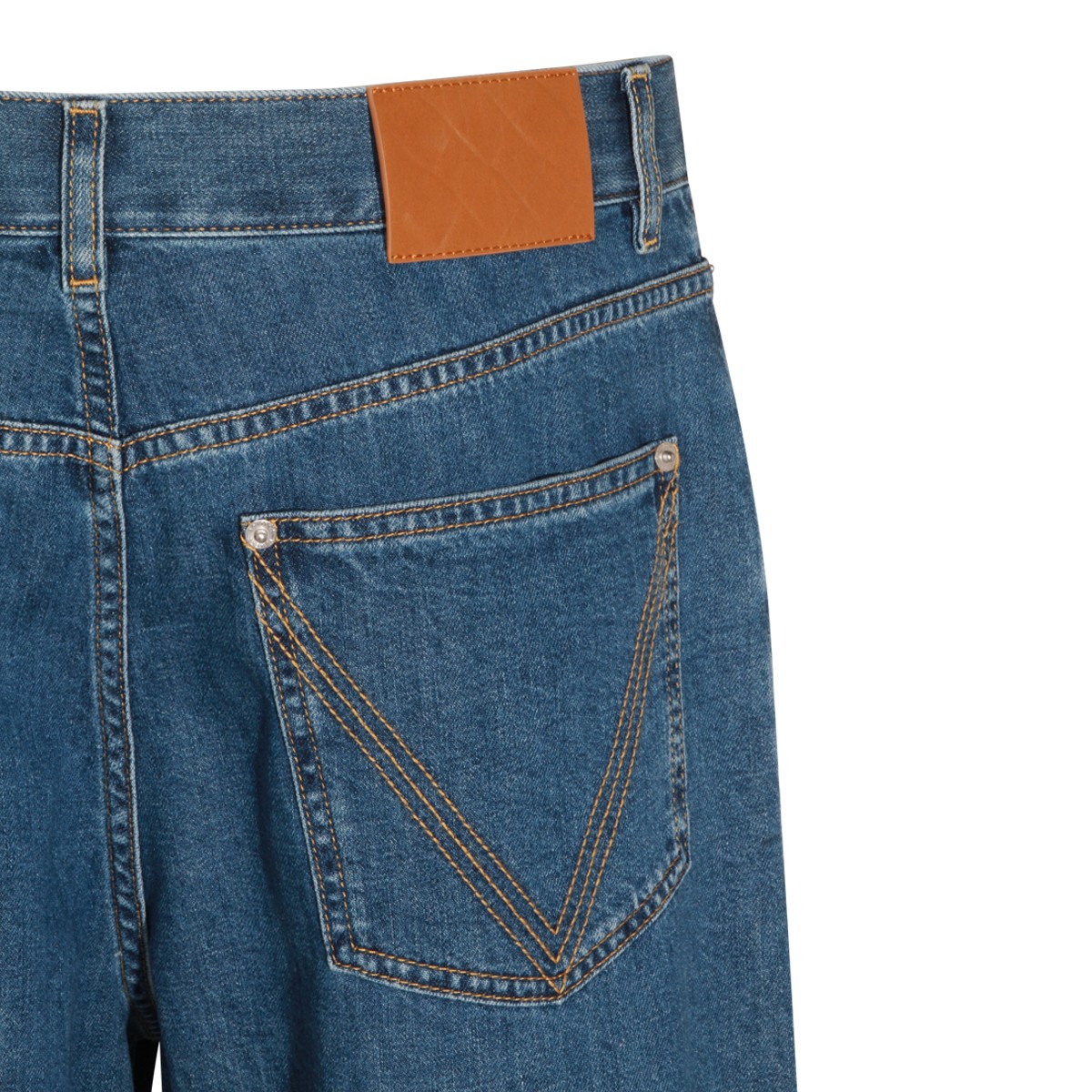 MID BLUE COTTON JEANS
