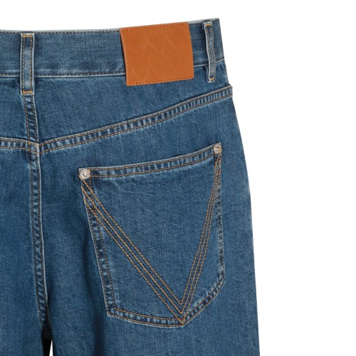 MID BLUE COTTON JEANS