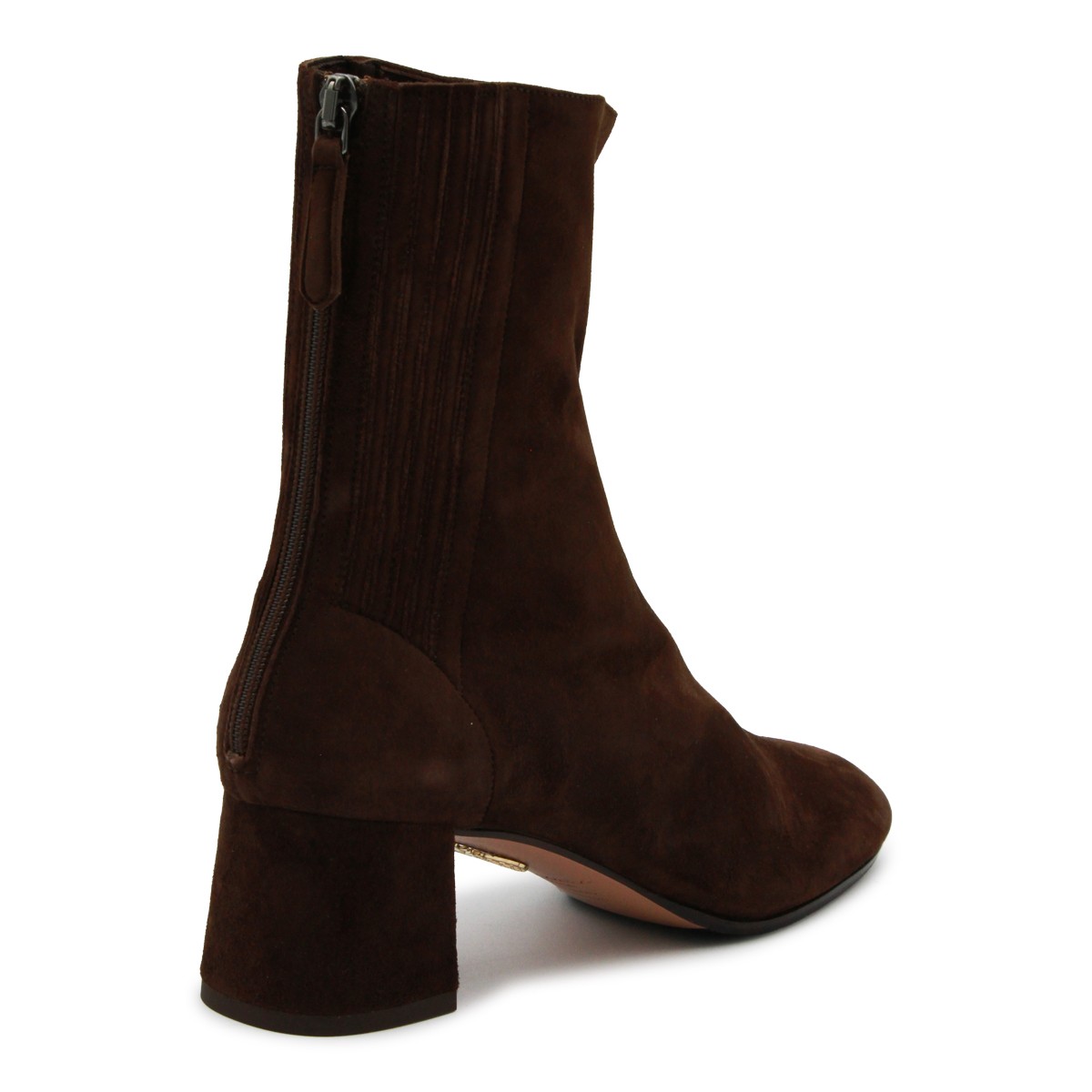BROWN LEATHER SAINT HONORE' BOOTS