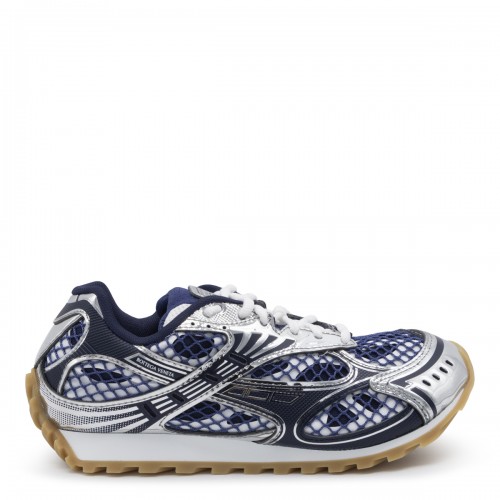 BLUE AND SILVER ORBIT SNEAKERS