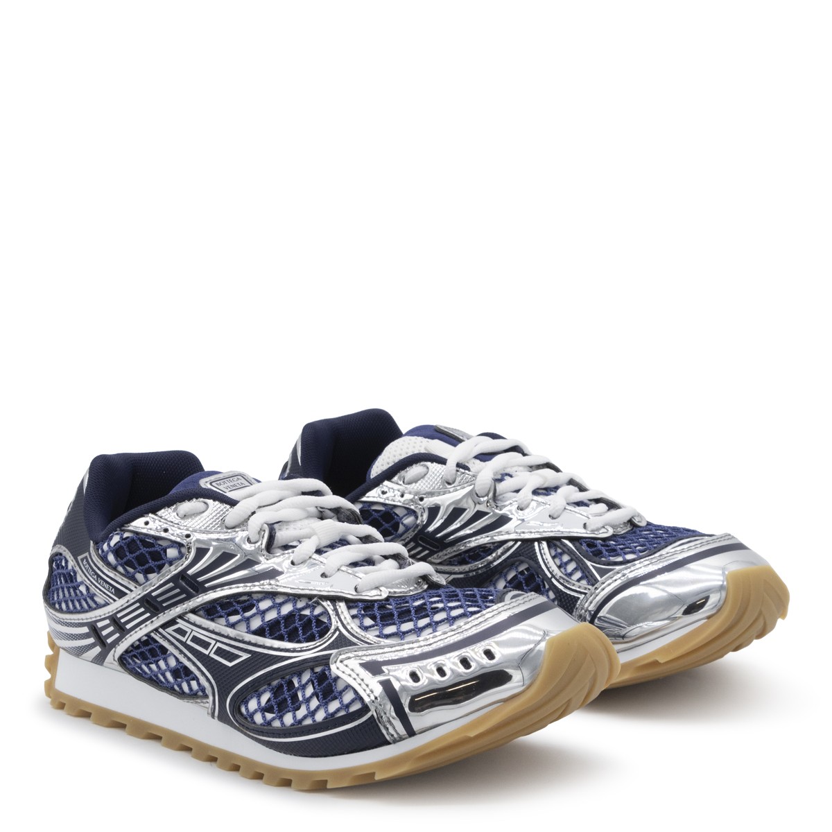 BLUE AND SILVER ORBIT SNEAKERS