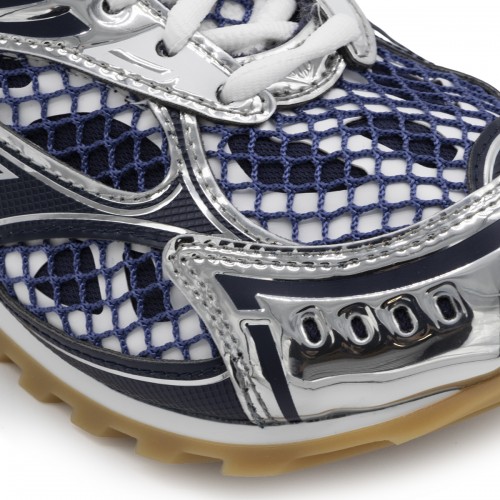 BLUE AND SILVER ORBIT SNEAKERS
