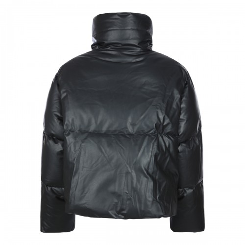 BLACK VISCOSE DOWN JACKET 2