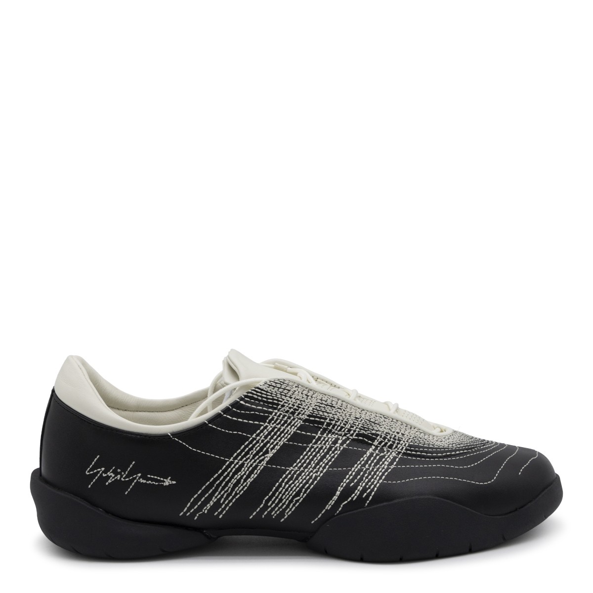 BLACK LEATHER REGU SNEAKERS