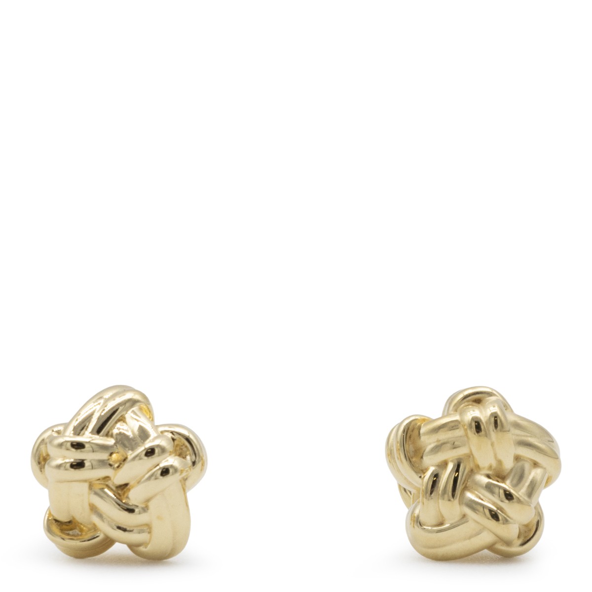 YELLOW GOLD STERLING SILVER EARRINGS