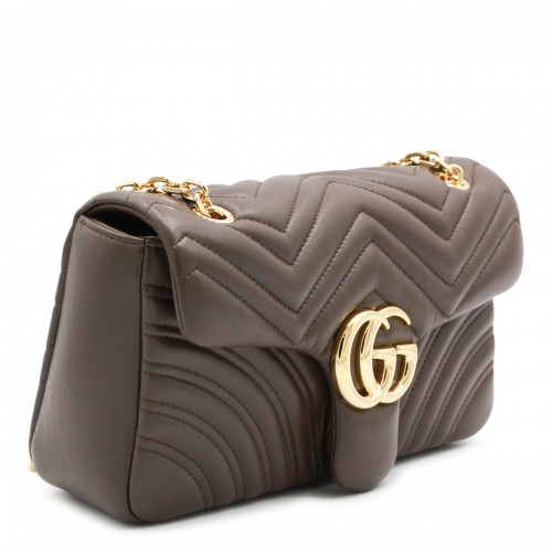 TOASTED LEATHER GG MARMONT MEDIUM SHOULDER BAG
