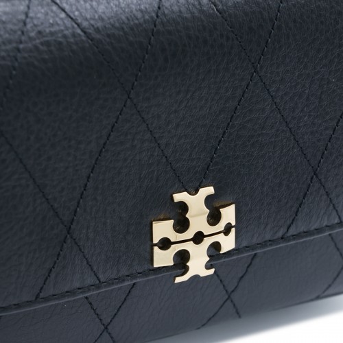 BLACK LEATHER CHARLIE TOP HANDLE BAG