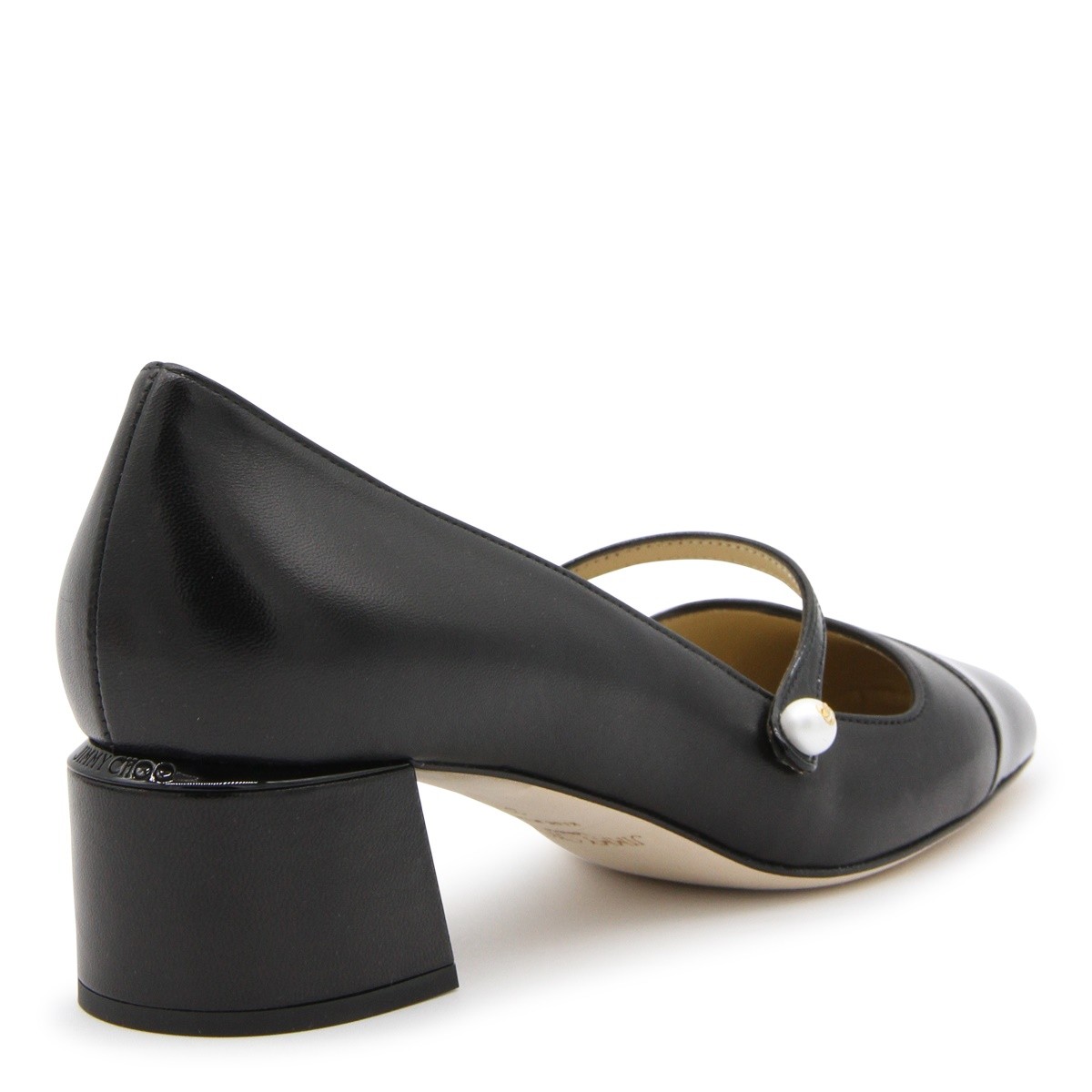 BLACK LEATHER PUMPS