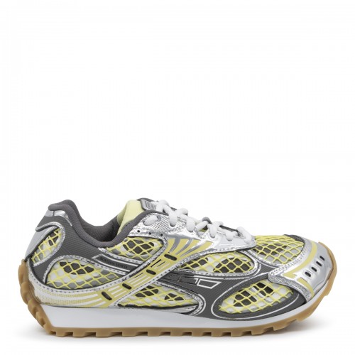 YELLOW AND GREY ORBIT SNEAKERS