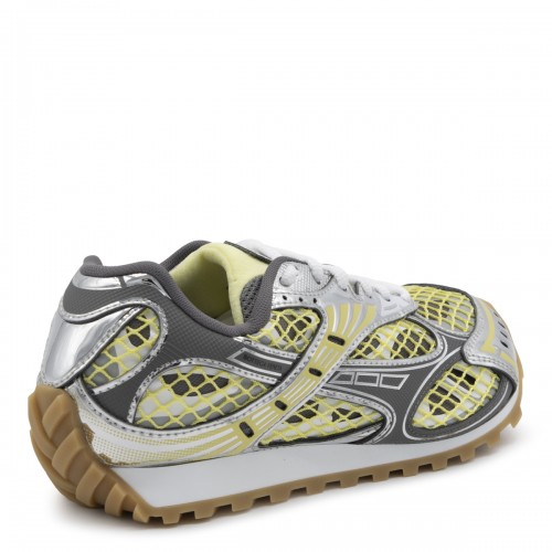 YELLOW AND GREY ORBIT SNEAKERS