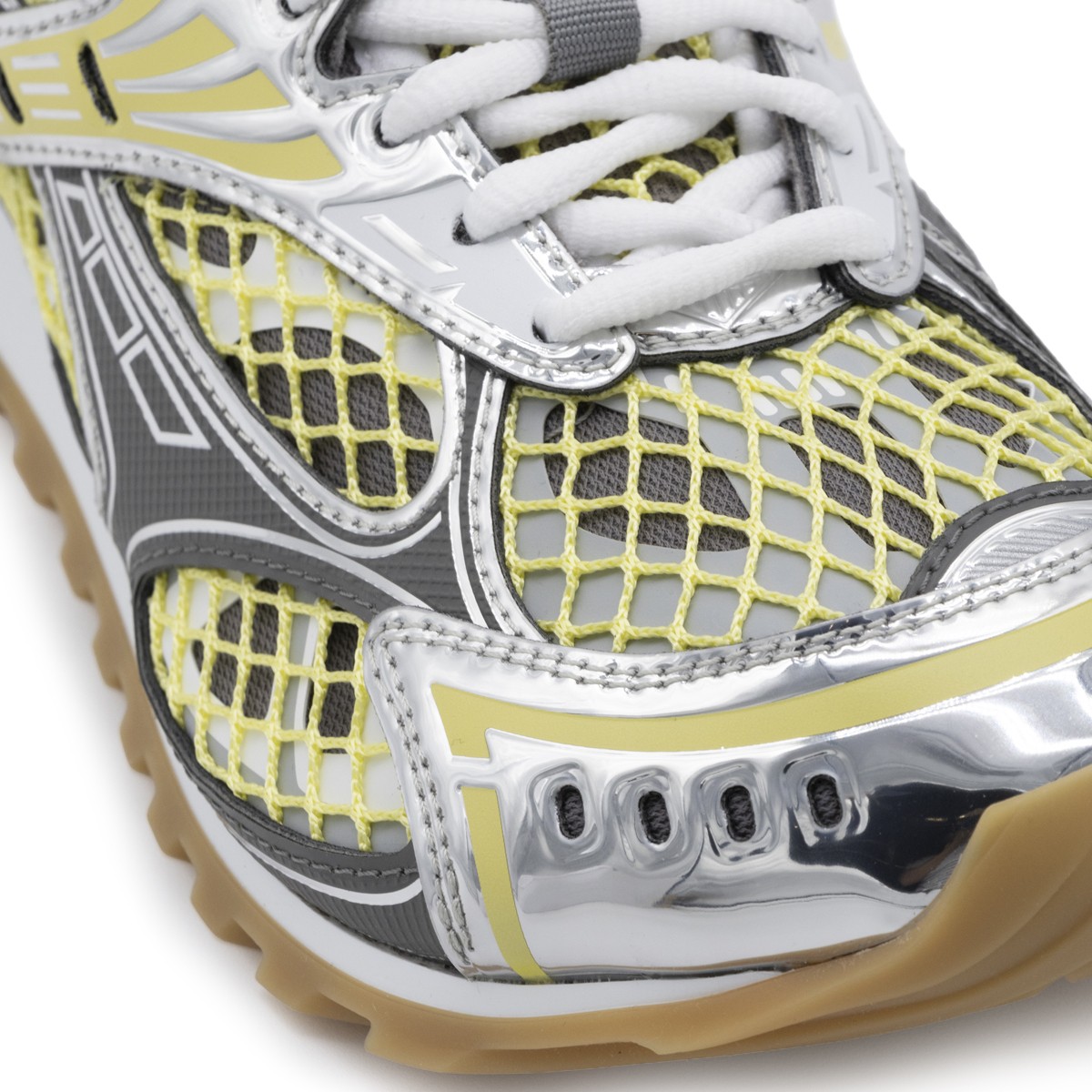 YELLOW AND GREY ORBIT SNEAKERS