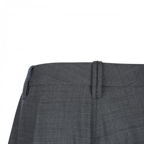 GREY WOOL SKIRT