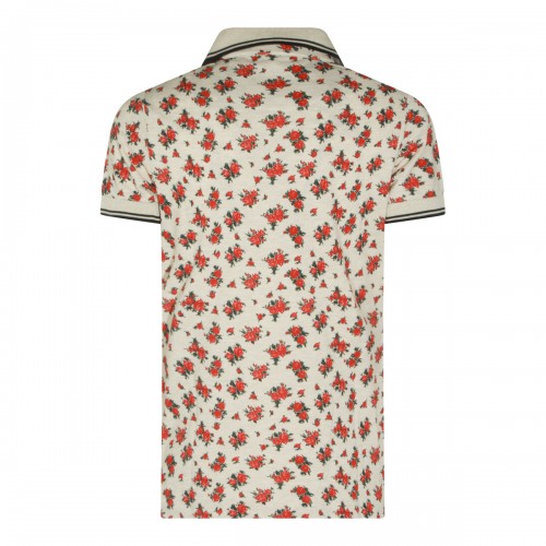 ROSES COTTON TWO BUTTONS POLO SHIRT