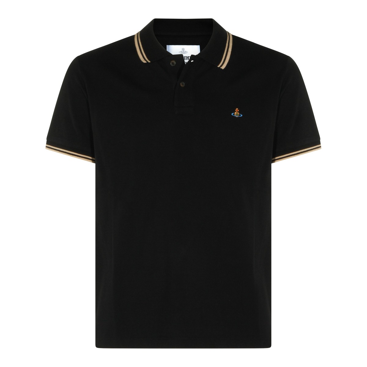 BLACK COTTON CLASSIC POLO SHIRT