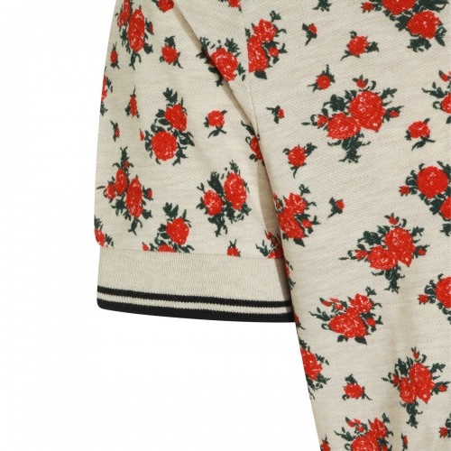ROSES COTTON TWO BUTTONS POLO SHIRT