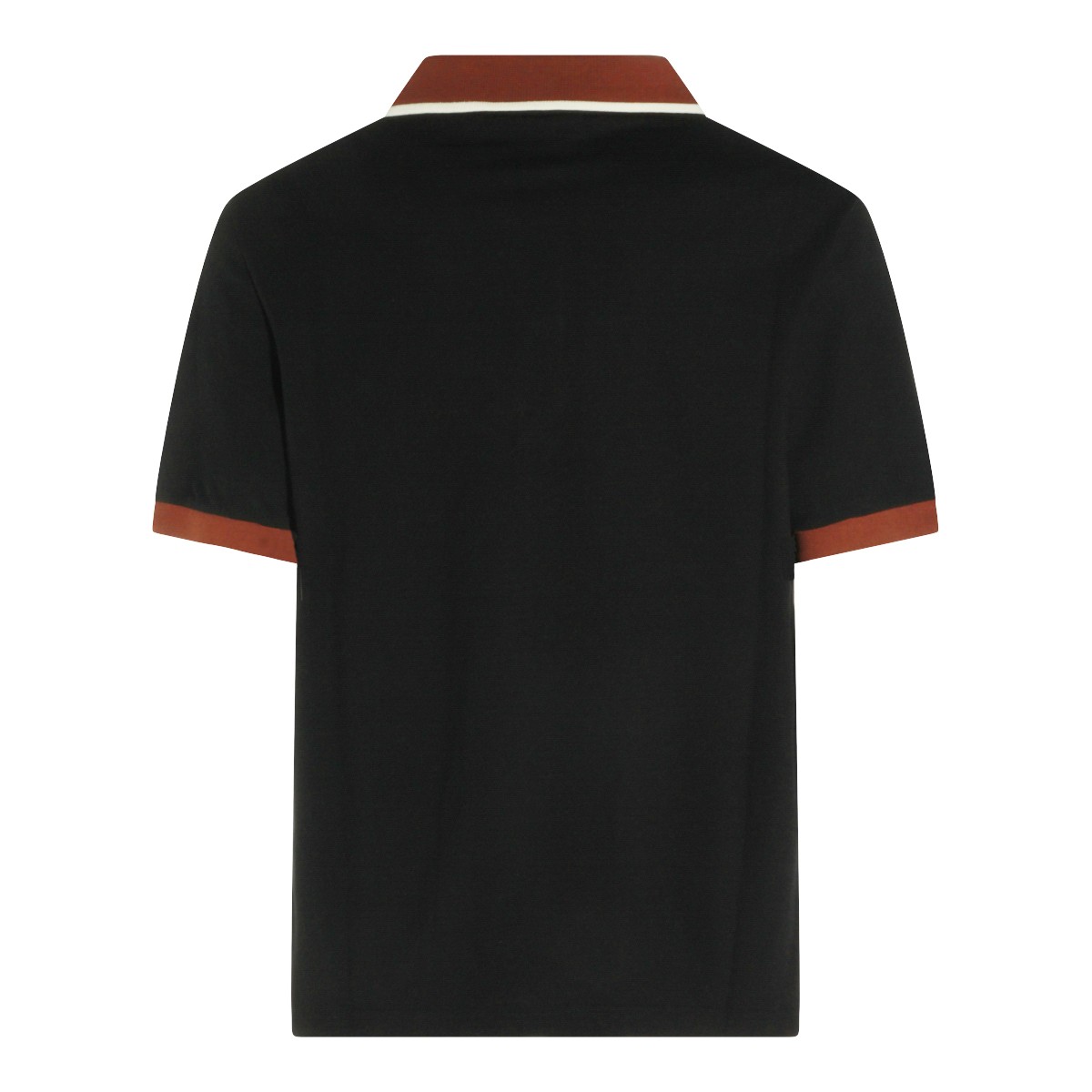 BLACK COTTON POLO SHIRT