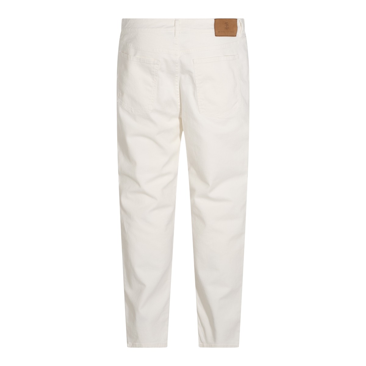 WHITE COTTON JEANS