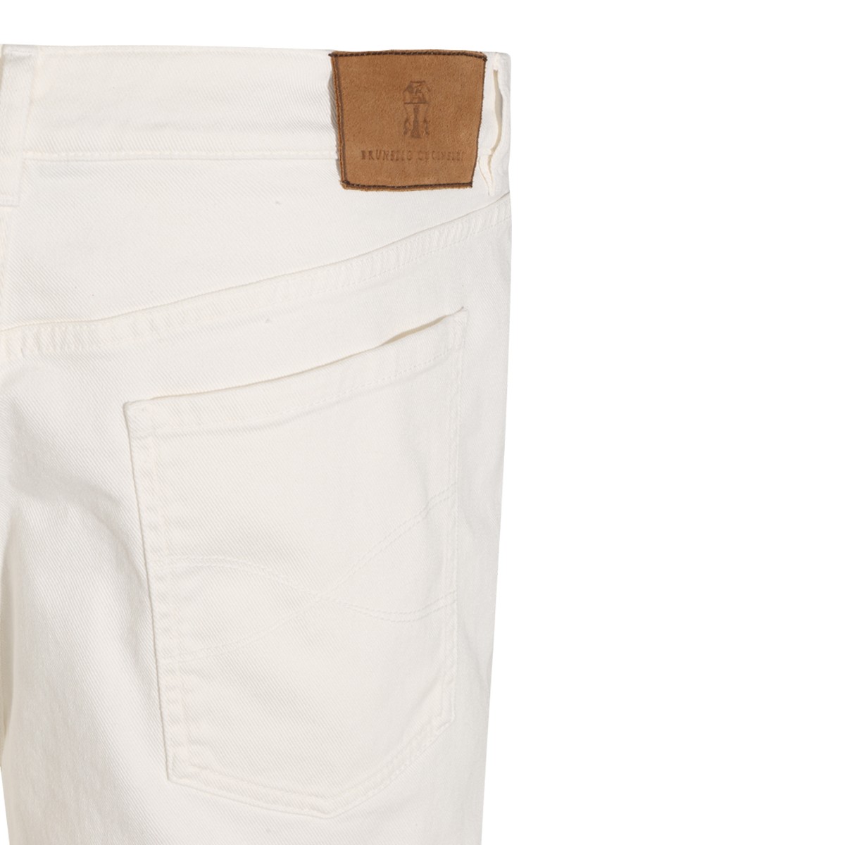 WHITE COTTON JEANS