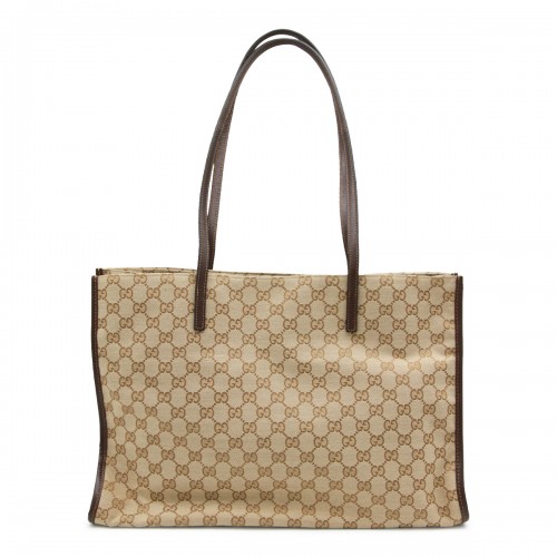 BEIGE EBONY LONDON TOTE