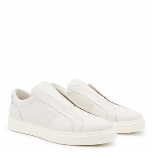 WHITE LEATHER SNEAKERS