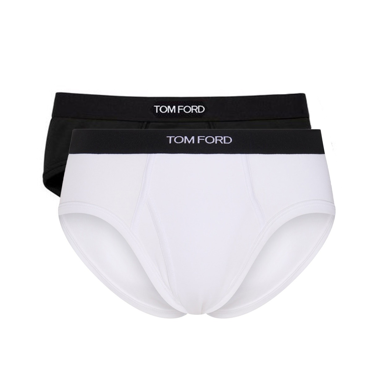 BLACK AND WHITE COTTON SLIPS
