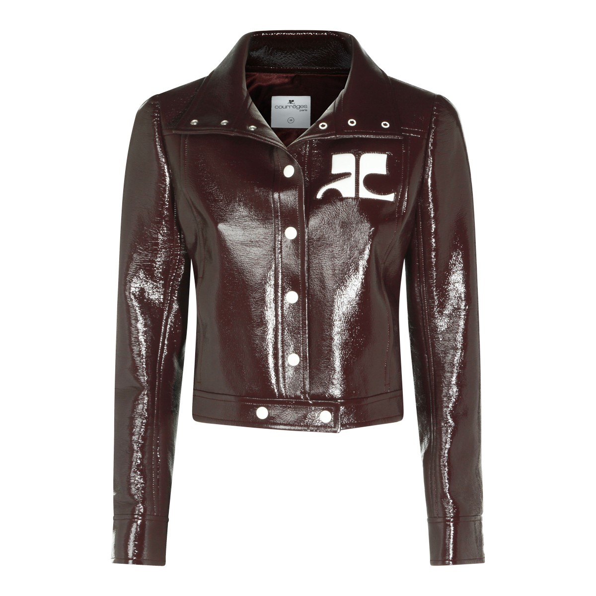 DARK RED COTTON CASUAL JACKET