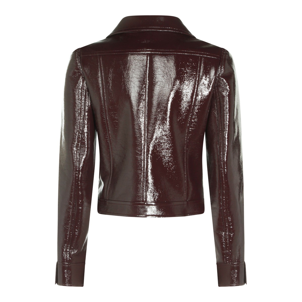 DARK RED COTTON CASUAL JACKET