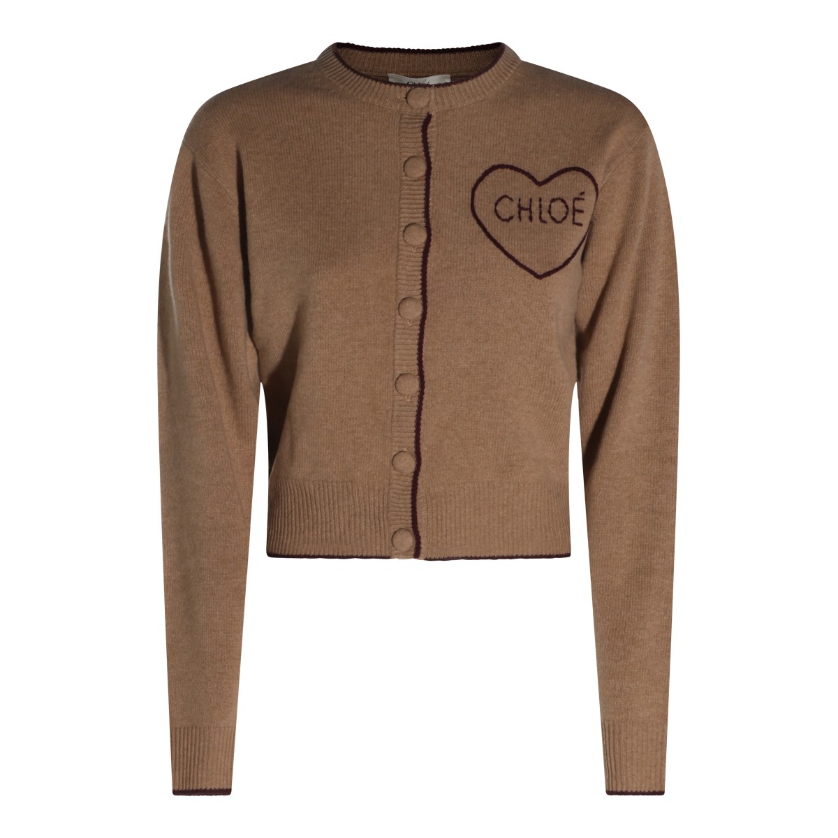BROWN WOOL KNITWEAR