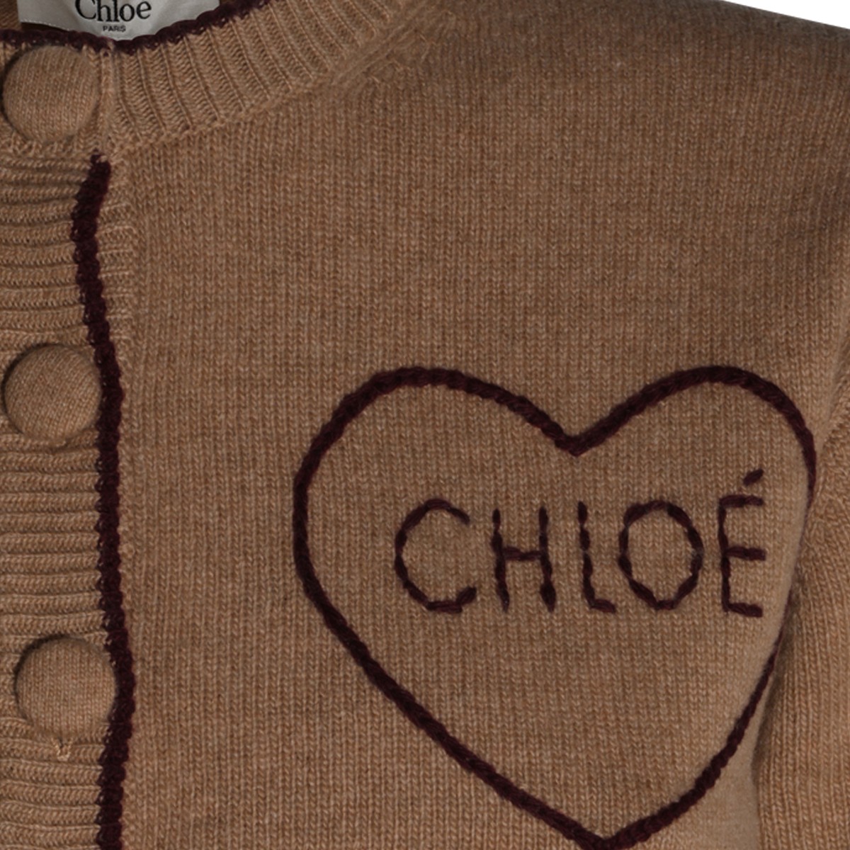 BROWN WOOL KNITWEAR