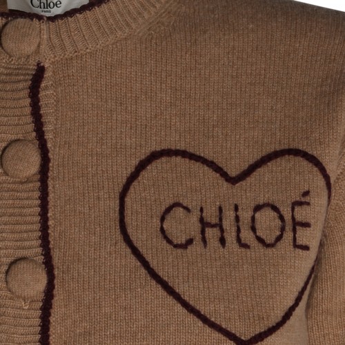 BROWN WOOL KNITWEAR