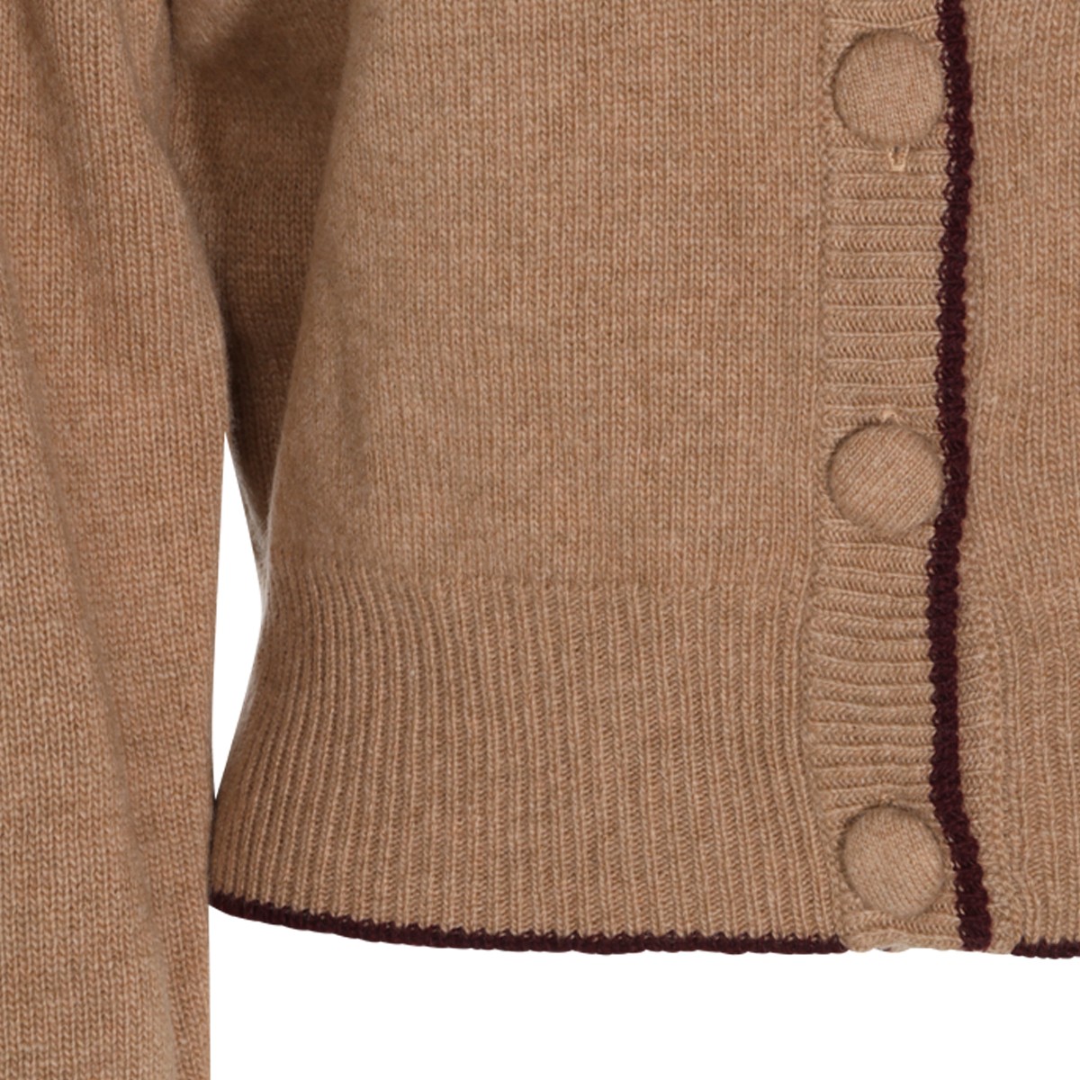 BROWN WOOL KNITWEAR