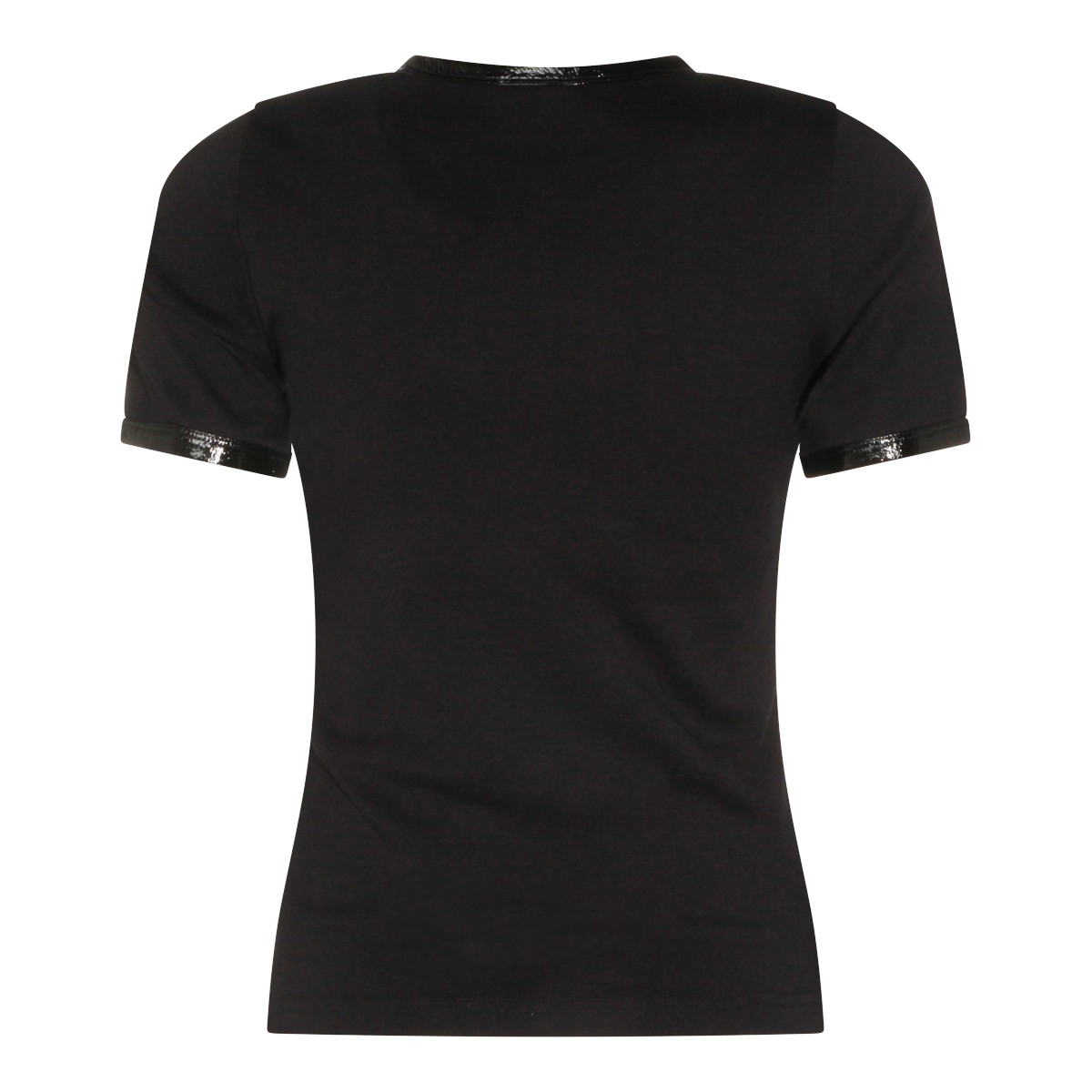 BLACK COTTON T-SHIRT
