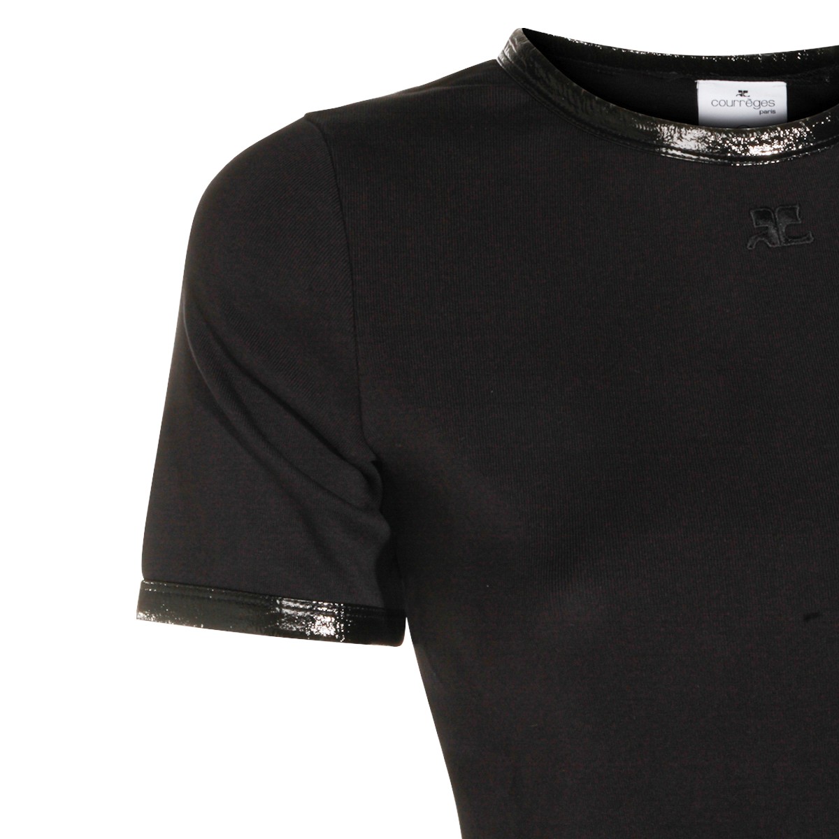 BLACK COTTON T-SHIRT