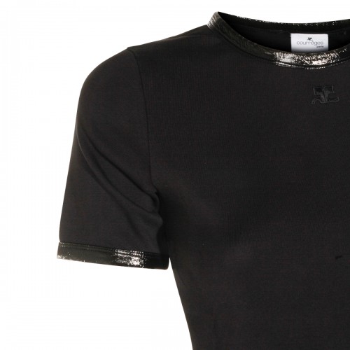 BLACK COTTON T-SHIRT