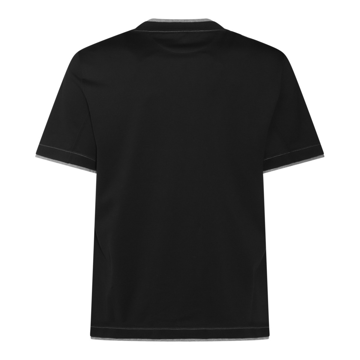 BLACK COTTON T-SHIRT