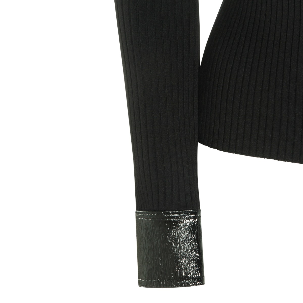 BLACK VISCOSE KNITWEAR