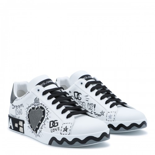 WHITE AND BLACK LEATHER... 2