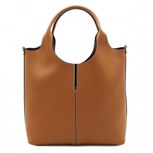 BROWN LEATHER TOTE