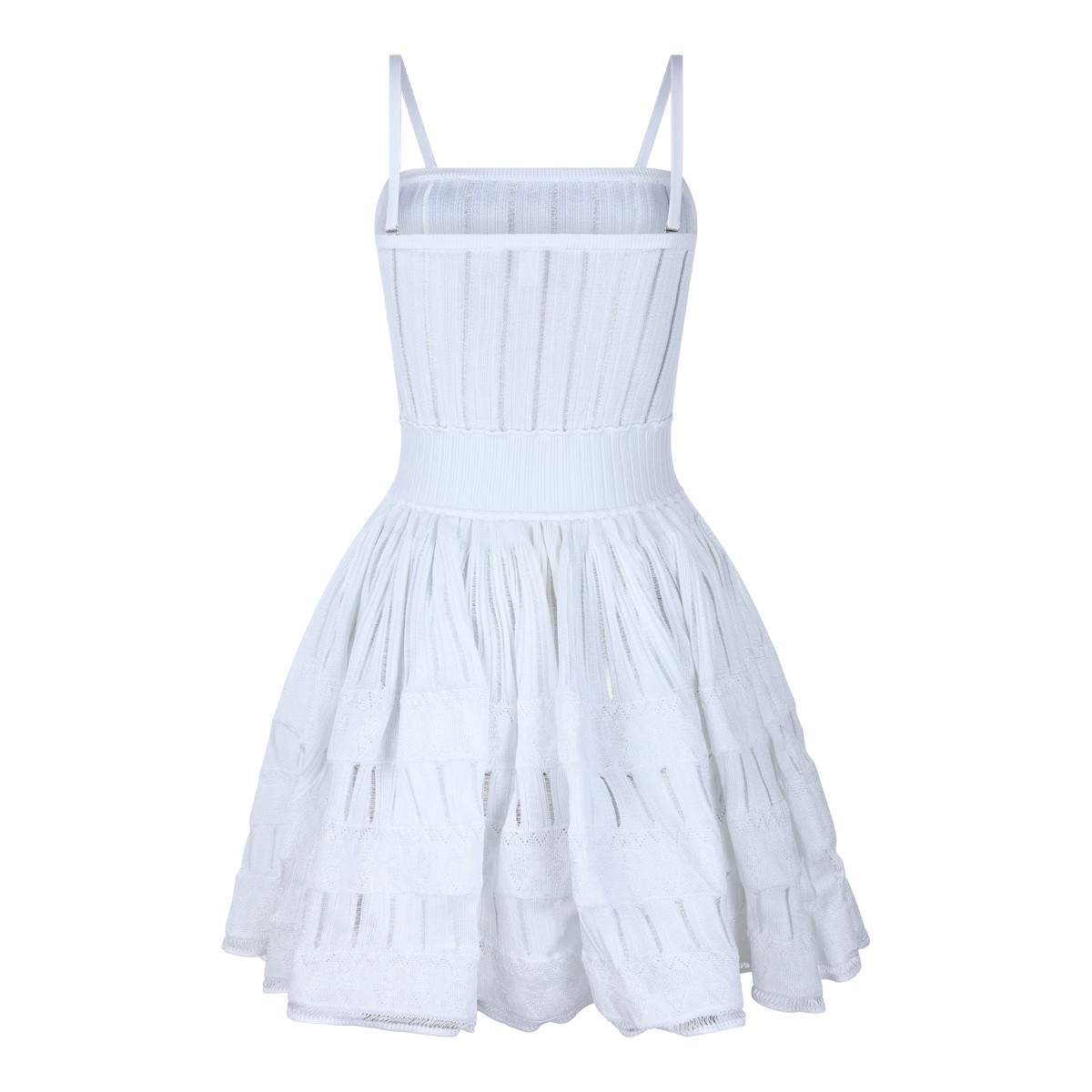 WHITE VISCOSE DRESS