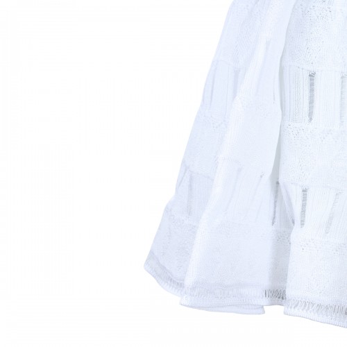 WHITE VISCOSE DRESS