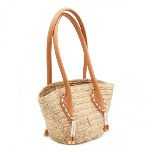 NATURAL RAFFIA VENUS TOTE MINI