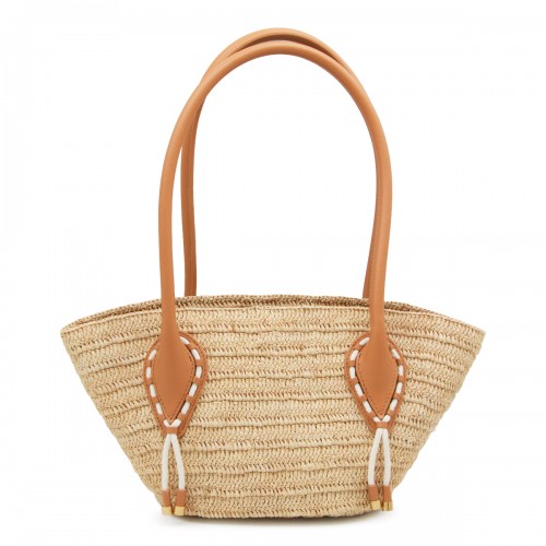 NATURAL RAFFIA VENUS TOTE MINI