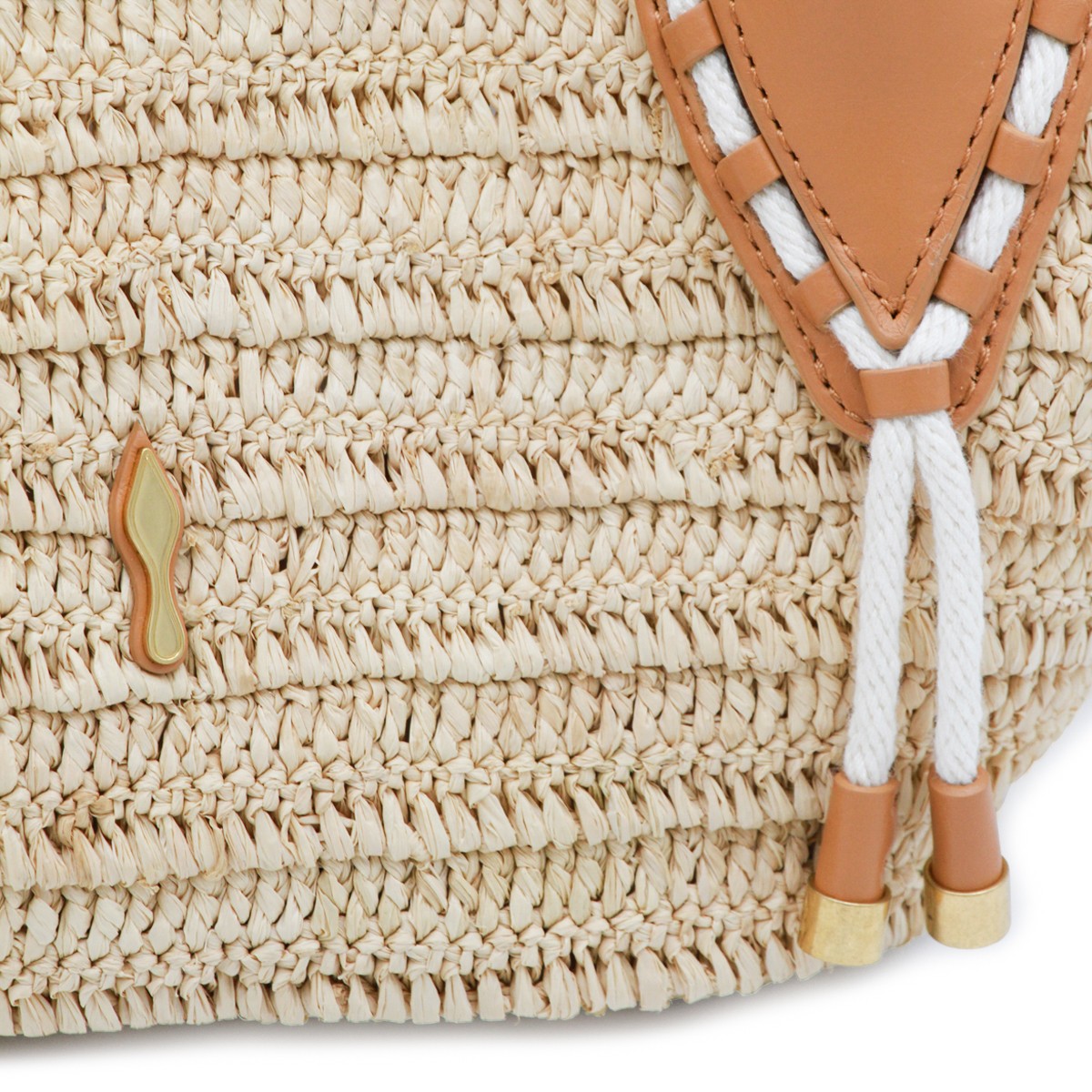 NATURAL RAFFIA VENUS TOTE MINI