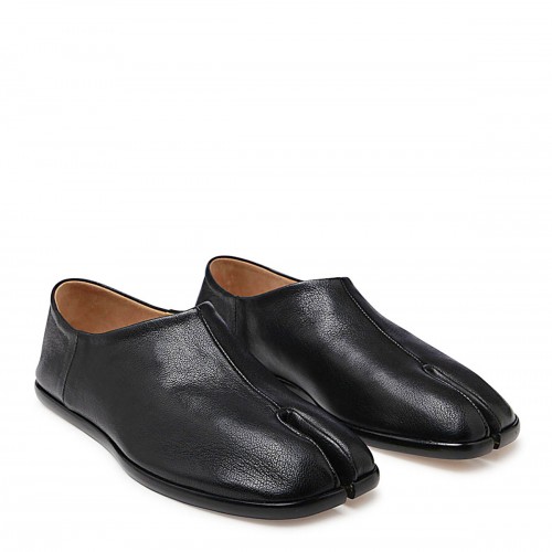 BLACK LEATHER TABI BABOUCHE... 2