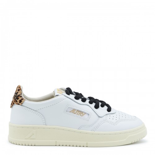 ANIMALIER AND WHITE LEATHER...